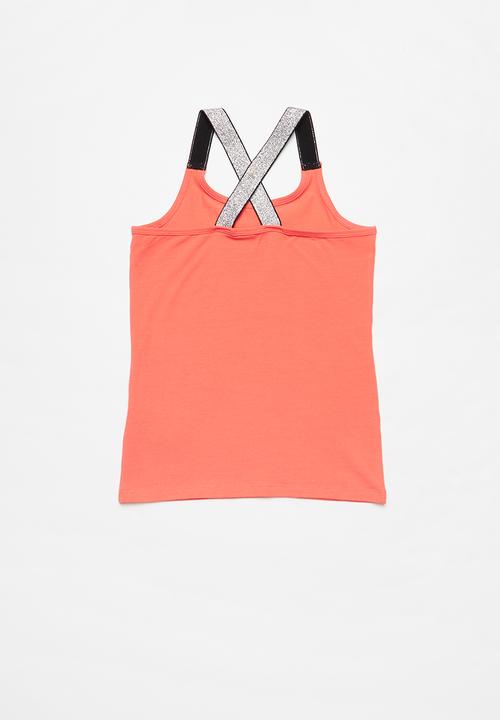 Name It - Als xsl racer tank top - coral