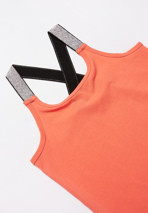 Name It - Als xsl racer tank top - coral