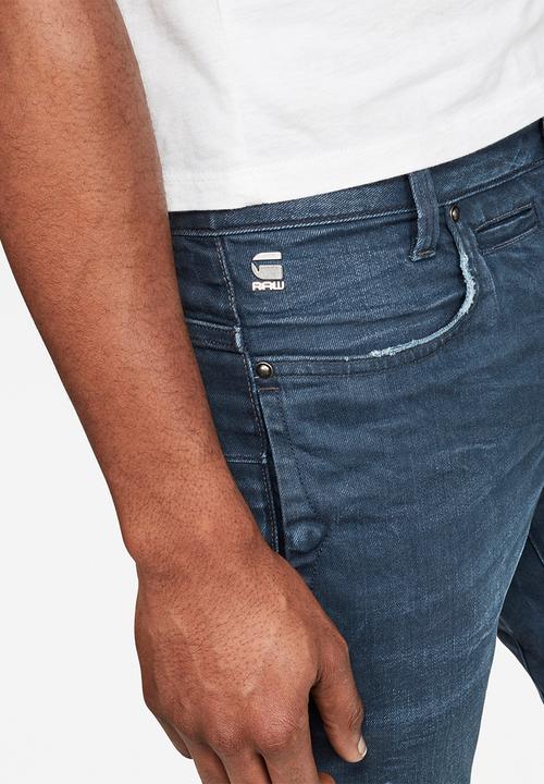 G-STAR - D-staq 3D slim-teal stretch denim - blue 
