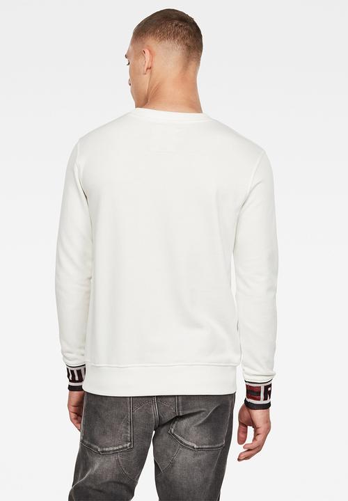 G-STAR - G-star jacquard sweater - off white