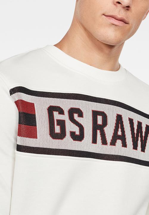 G-STAR - G-star jacquard sweater - off white