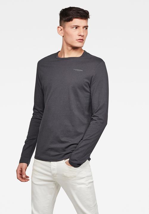 G-STAR - Block originals gr slim long sleeve - grey