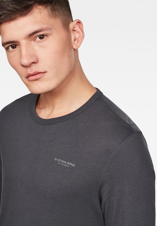 G-STAR - Block originals gr slim long sleeve - grey