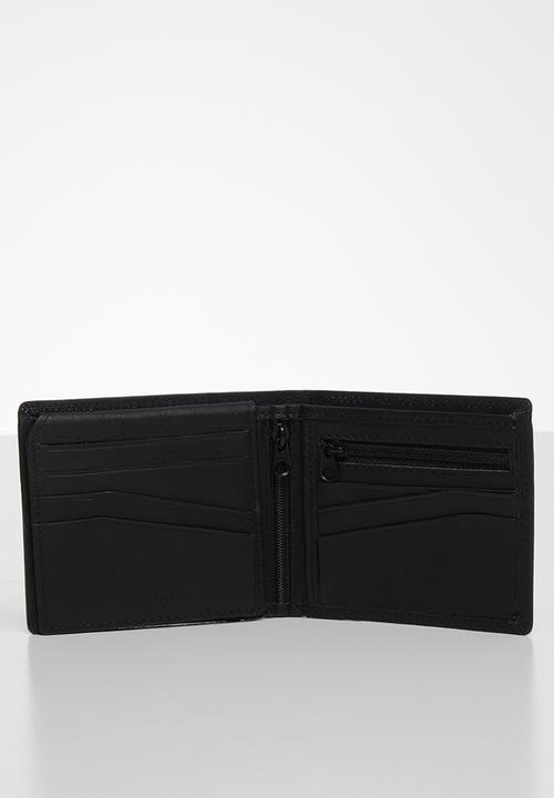 BOSSI - Leather anteb wallet - black