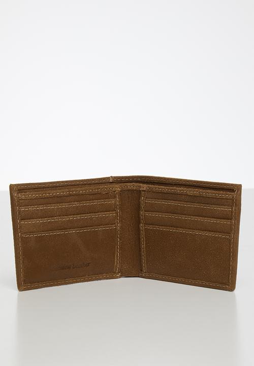 BOSSI - Leather rdisrch wallet - tan