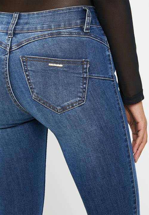 SISSY BOY - Jon jon low waist skinny with extended tab - blue