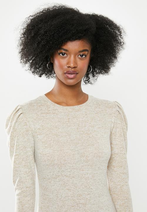 Blake - Soft touch mini dress - neutral 