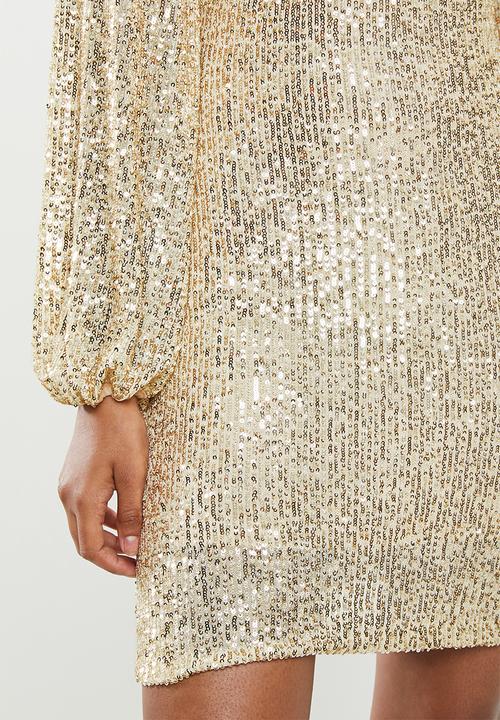 Blake - Sequin mini dress - gold