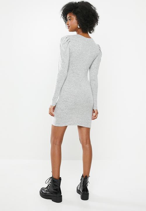 Blake - Cut and sew mini dress - grey