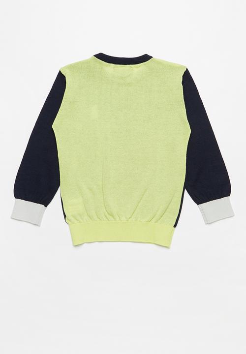 POLO - Jason colour blocked pullover - navy 