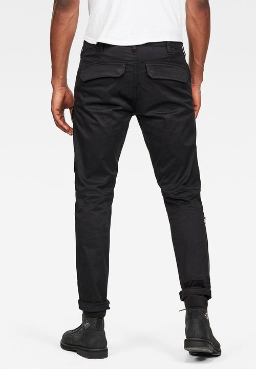G-STAR - Front pocket slim fit cargo pants - black