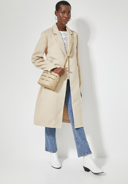 Superbalist - Single breasted unlined blazer coat - neutral