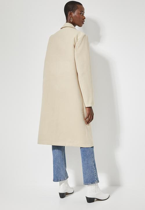 Superbalist - Single breasted unlined blazer coat - neutral