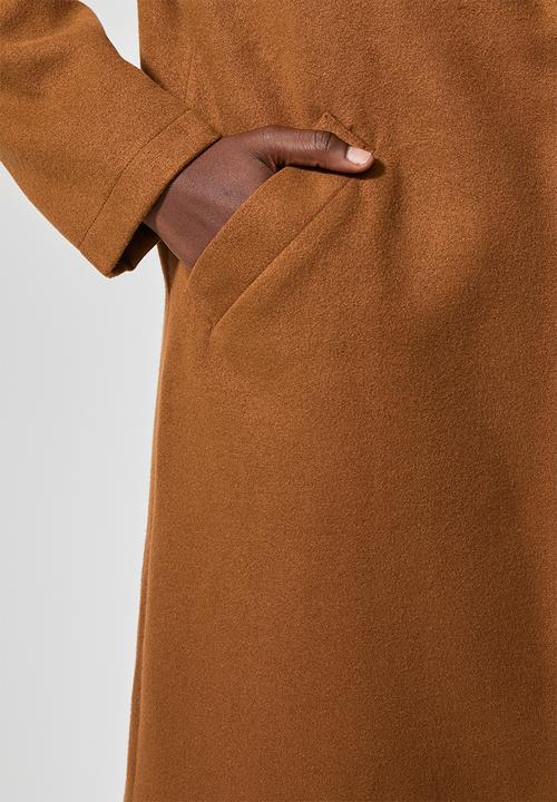 Superbalist - Single breasted unlined blazer coat - brown