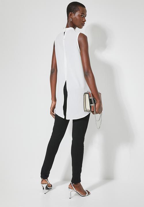 Superbalist - Sleeveless longline shell - white