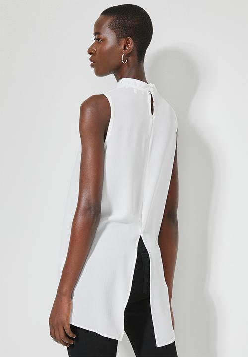 Superbalist - Sleeveless longline shell - white