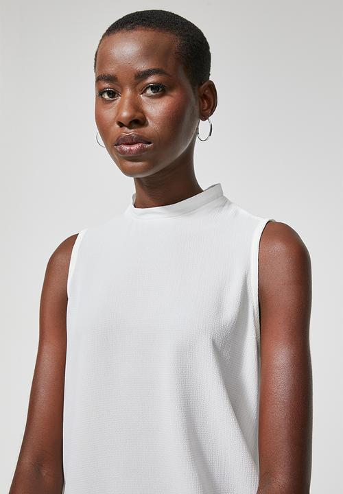 Superbalist - Sleeveless longline shell - white