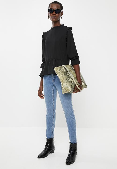 ONLY - Ella long sleeve top - black