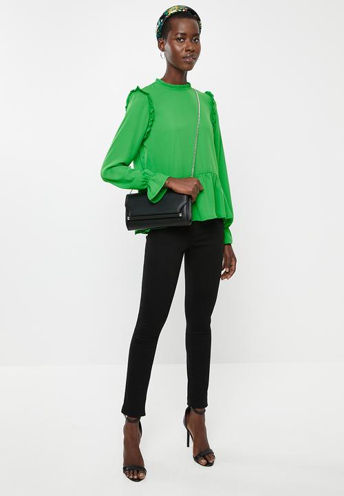 ONLY - Ella long sleeve top - green