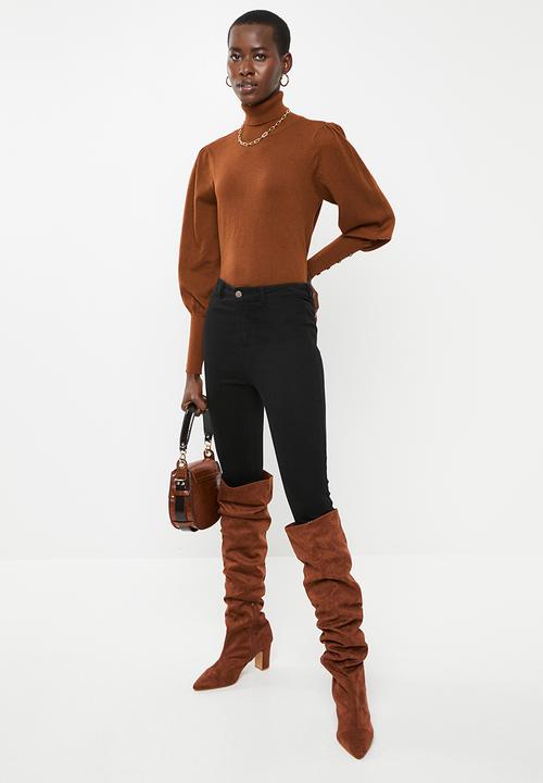 ONLY - Julia rollneck pullover - brown