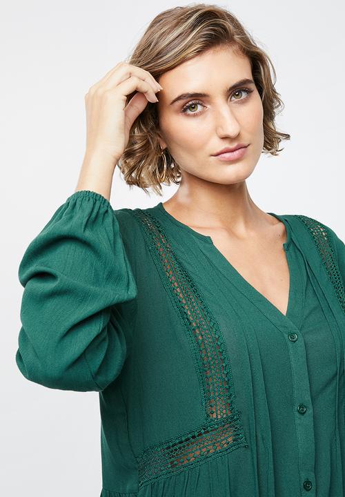 edit - Peasant blouse - green