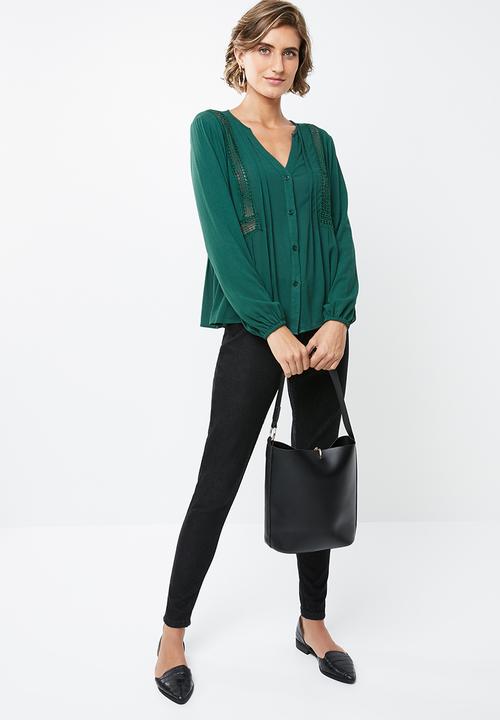 edit - Peasant blouse - green