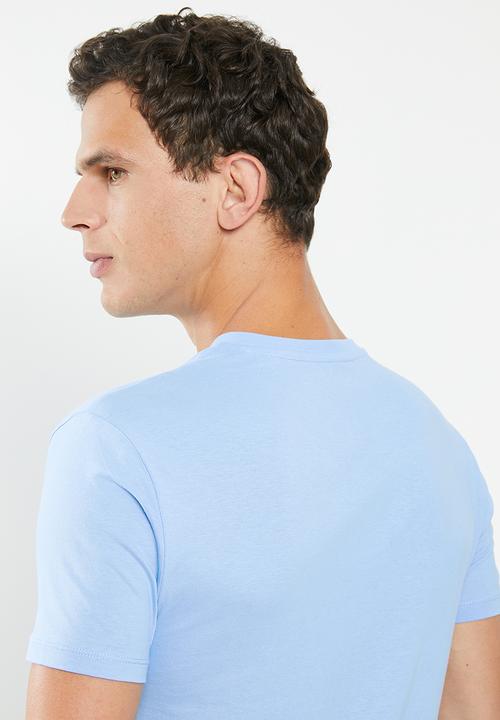 POLO - Michael plain vee neck - light blue