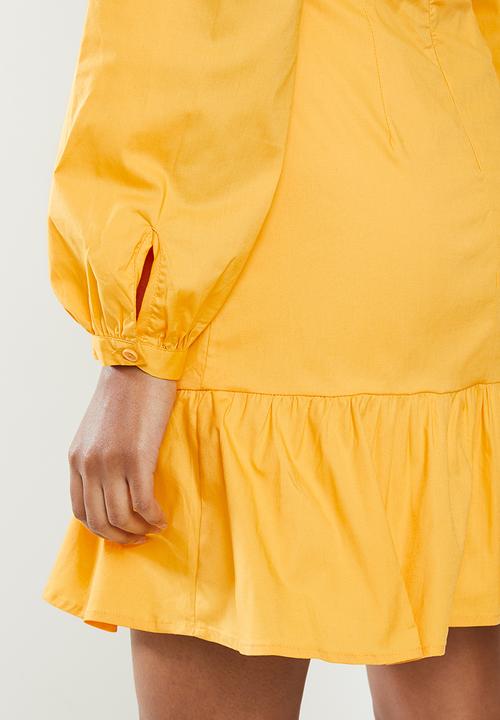 Glamorous - Drop waist long sleeve - marigold