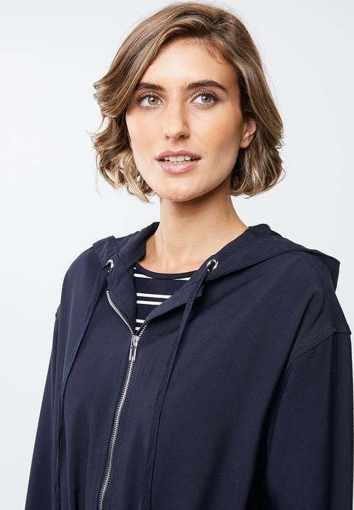 edit - Hooded lightweight parka - navy