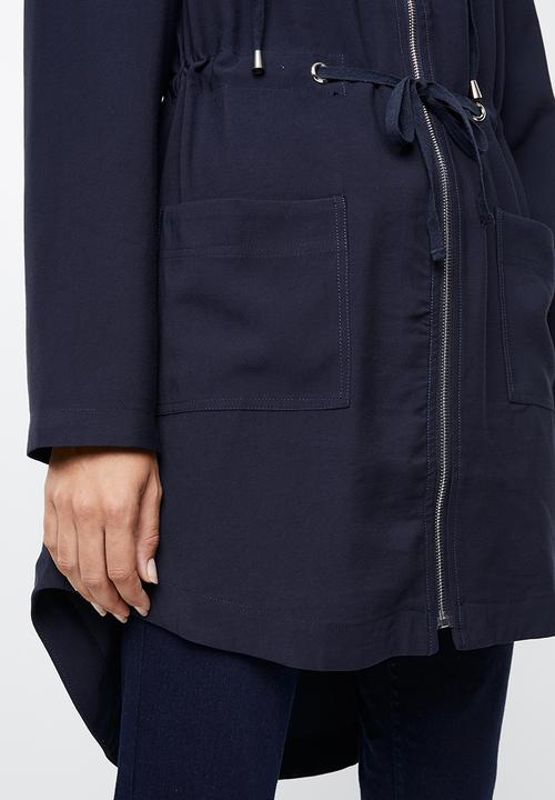edit - Hooded lightweight parka - navy