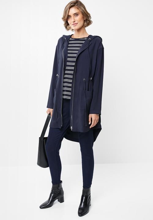 edit - Hooded lightweight parka - navy