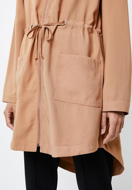 edit - Hooded lightweight parka - neutral