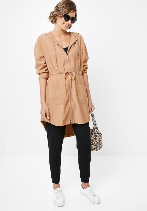 edit - Hooded lightweight parka - neutral
