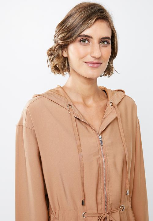 edit - Hooded lightweight parka - neutral