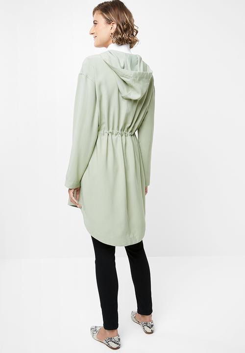 edit - Hooded lightweight parka - green