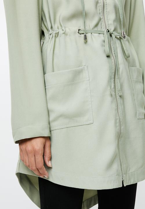 edit - Hooded lightweight parka - green