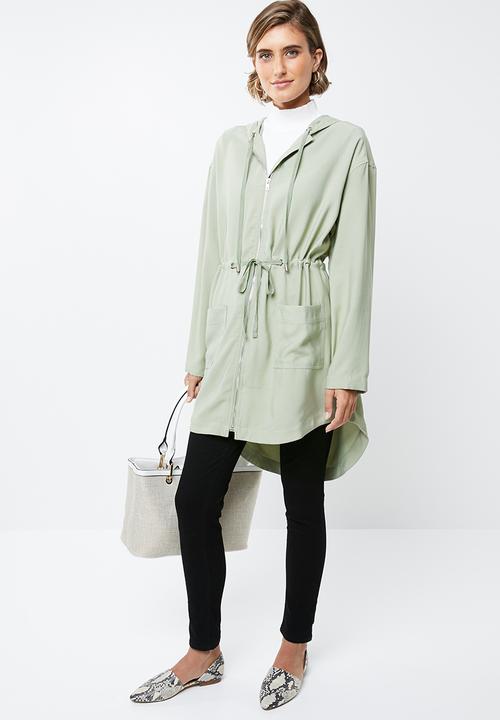 edit - Hooded lightweight parka - green