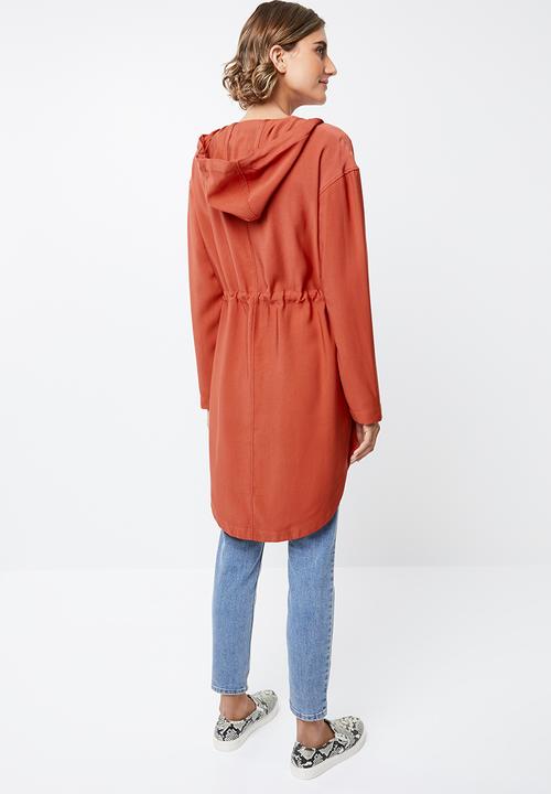 edit - Hooded lightweight parka - orange