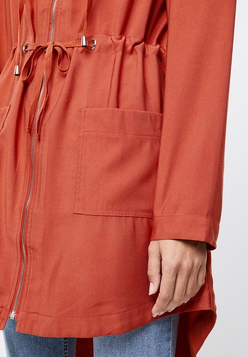 edit - Hooded lightweight parka - orange