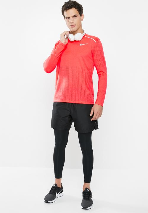 Nike - Nike rise 365 long sleeve tee - orange