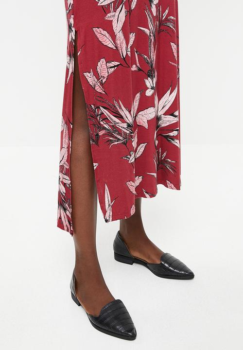 MANGO - Printed strap dress - multi