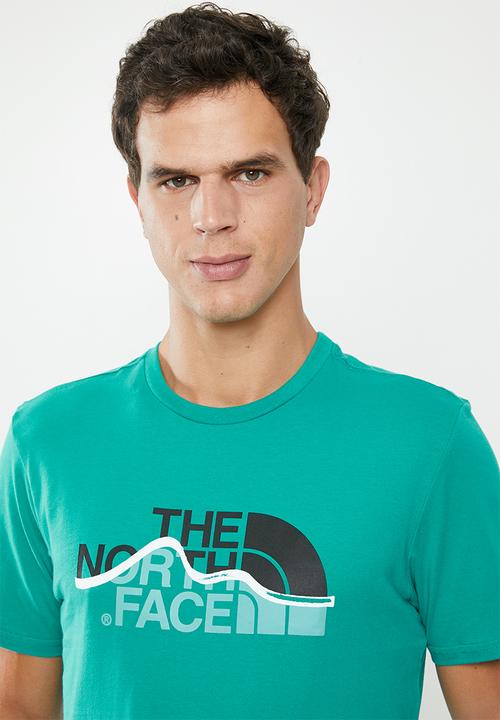 The North Face - Mountain line tee - green