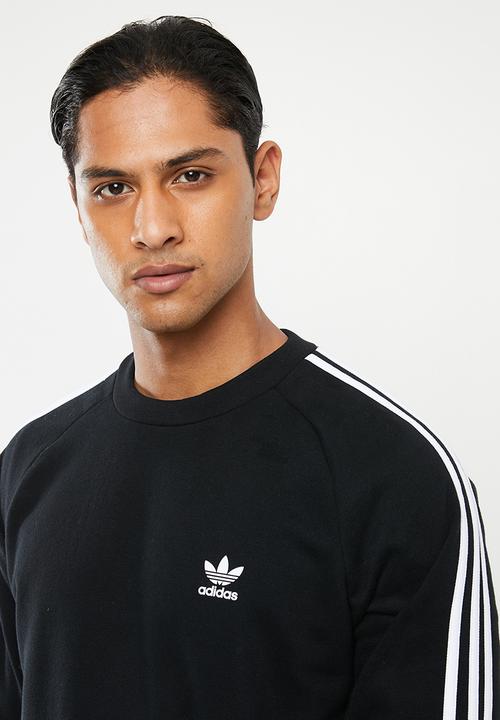 adidas Originals - 3 Stripes crew sweatshirt - black