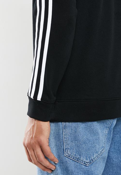 adidas Originals - 3 Stripes crew sweatshirt - black