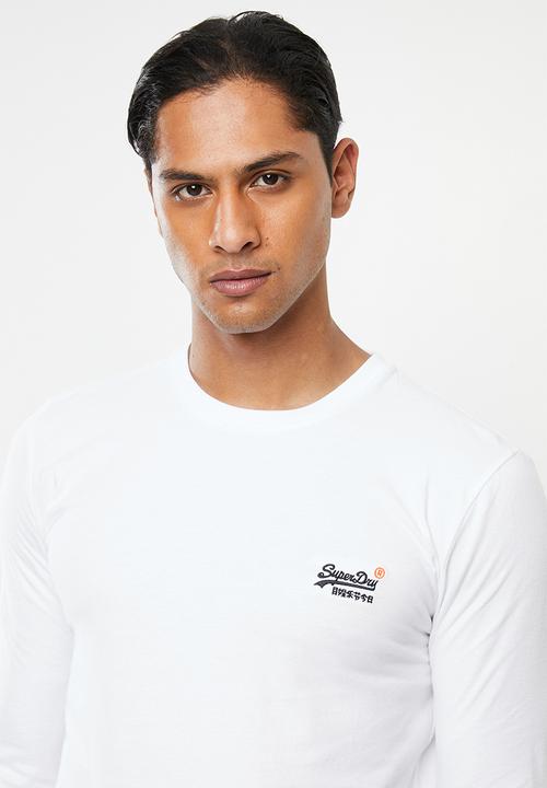 Superdry. - Ol vintage embroidery tee - white