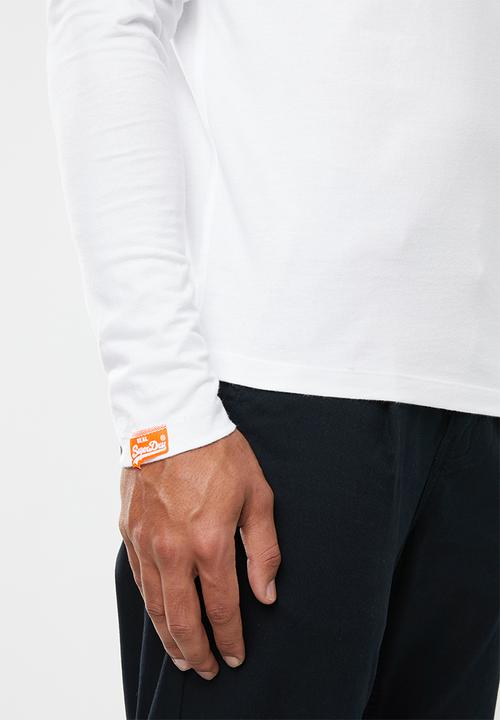 Superdry. - Ol vintage embroidery tee - white