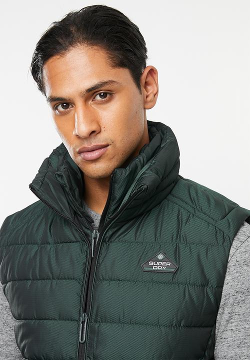 Superdry. - Double zip fuji gilet - green