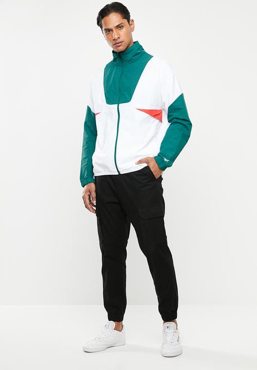 Reebok - MYT woven jacket - teal & white