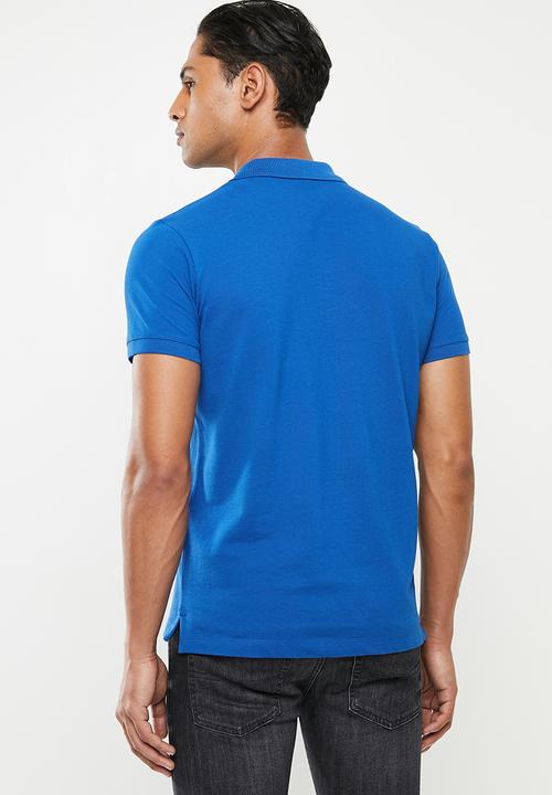 Diesel  - Kal patch short sleeve golfer - blue