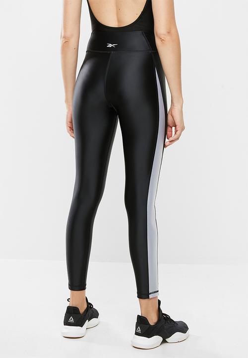 Reebok - Sh high rise shiny tight - black